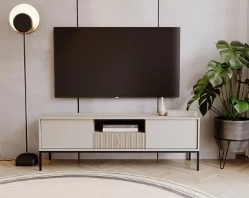 Szafka RTV MAGGIORE 154 kaszmir mat/czarna