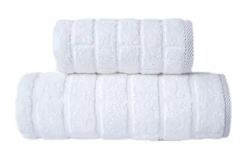 Ręcznik bawełniany Greno BRICK 50x90 biały