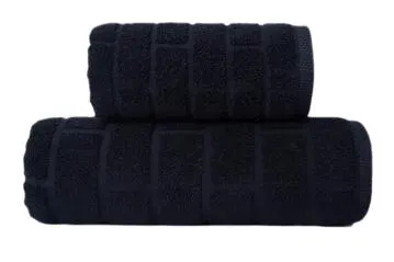 Ręcznik bawełniany Greno BRICK 50x90 czarny