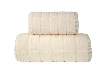 Ręcznik bawełniany Greno BRICK 50x90 kremowy
