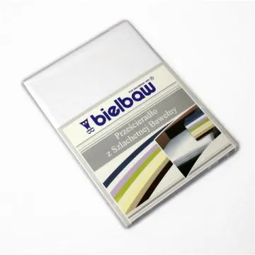 Prześcieradło bawełniane Bielbaw 220x210 białe