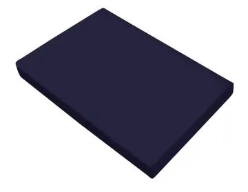 Prześcieradło satynowe bez gumki Bielbaw 160x210 niebieski