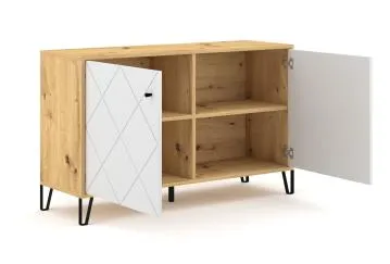 Komoda BILBAO 123 dąb artisan/biały mat