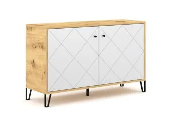 Komoda BILBAO 123 dąb artisan/biały mat