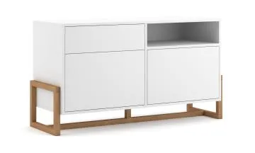 Komoda niska OSLO 2D1S 120cm biały mat