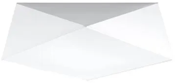 Plafon HEXA 45 biały geometryczny
