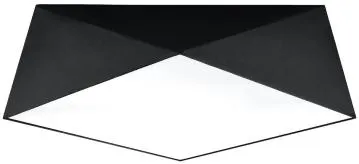 Plafon HEXA 45 czarny geometryczny