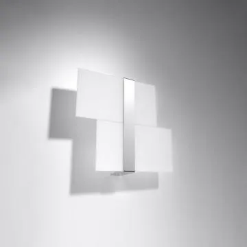 Kinkiet MASSIMO szklany chromowany