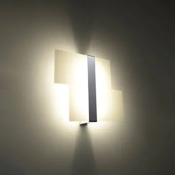 Kinkiet MASSIMO szklany chromowany