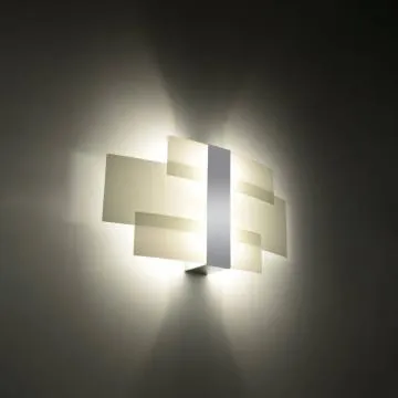 Kinkiet CELIA szklany chromowany
