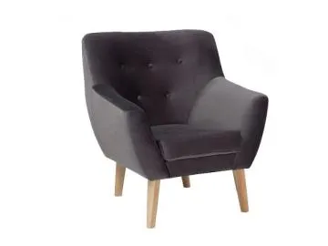 Fotel NORDIC 1 VELVET szary