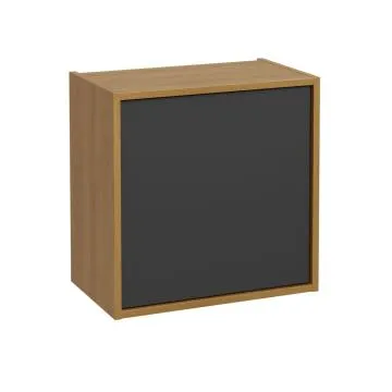 Szafka łazienkowa ERIN 1D 50x50cm dąb karmel/czarna