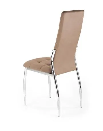 Krzesło tapicerowane K416 VELVET beżowe