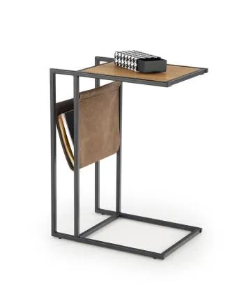 Stolik kawowy COMPACT 47x33 dąb/czarny
