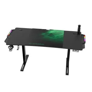 Biurko gamingowe LEVEL V2 LED zielone