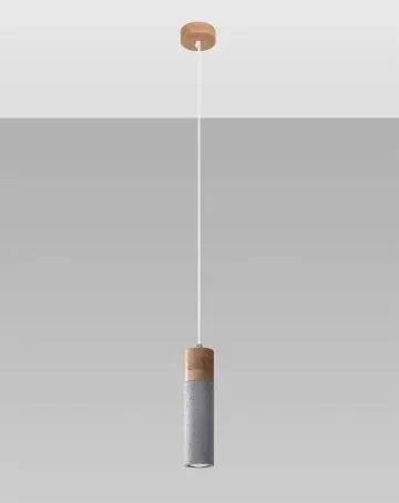 Lampa wisząca ZANE 1 szara
