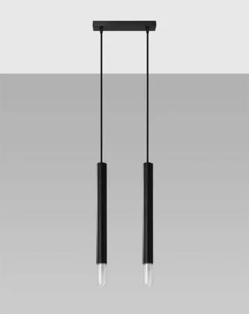 Lampa wisząca WEZYR 2 czarna