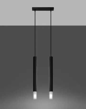 Lampa wisząca WEZYR 2 czarna