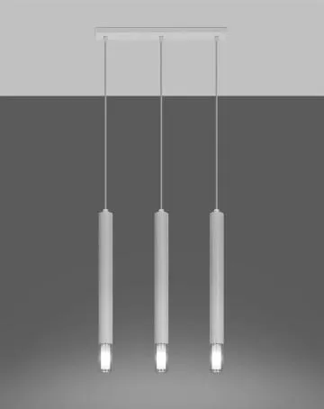 Lampa wisząca WEZYR 3 biała
