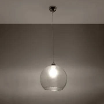 Lampa wisząca BALL transparentna