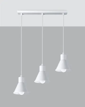 Lampa wisząca TALEJA 3 biała