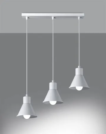 Lampa wisząca TALEJA 3 biała