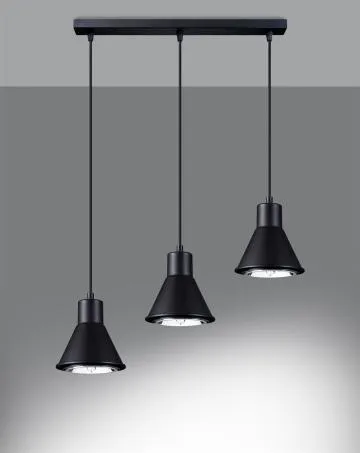 Lampa wisząca TAZILA 3 czarna