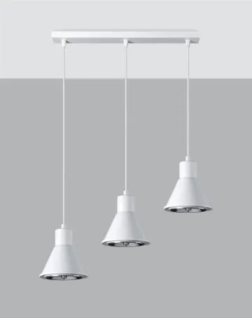 Lampa wisząca TAZILA 3 biała