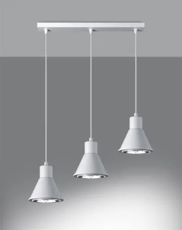 Lampa wisząca TAZILA 3 biała