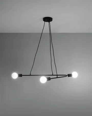 Lampa wisząca ASTRAL 3 czarna