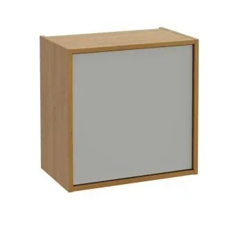 Szafka łazienkowa ERIN 1D 50x50cm dąb karmel/biała