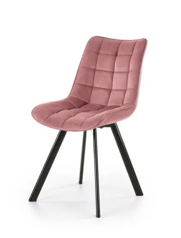 Krzesło tapicerowane K332 VELVET różowe