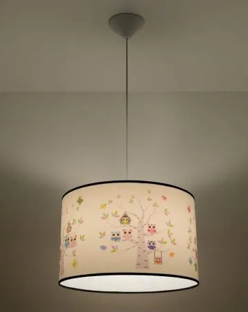 Lampa wisząca SOWY 40 biała