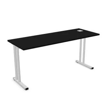 Biurko EASY SPACE C-LEG RC 160x60cm czarne grafitowe