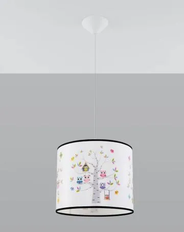 Lampa wisząca SOWY 30 biała