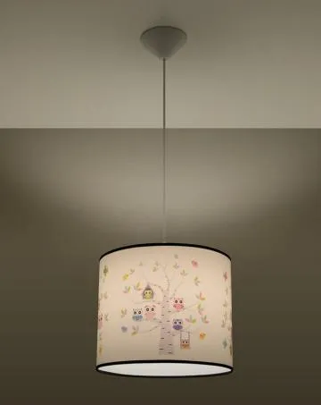 Lampa wisząca SOWY 30 biała