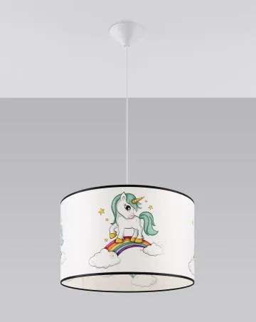 Lampa wisząca JEDNOROŻEC 40 biała