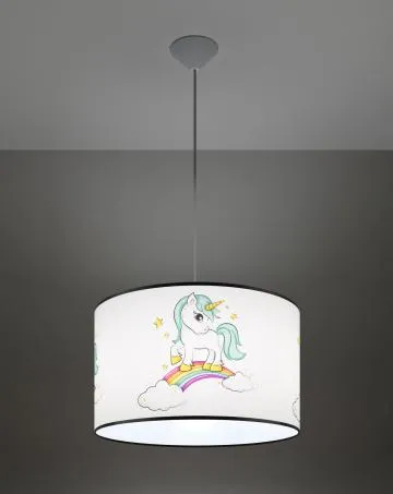 Lampa wisząca JEDNOROŻEC 40 biała
