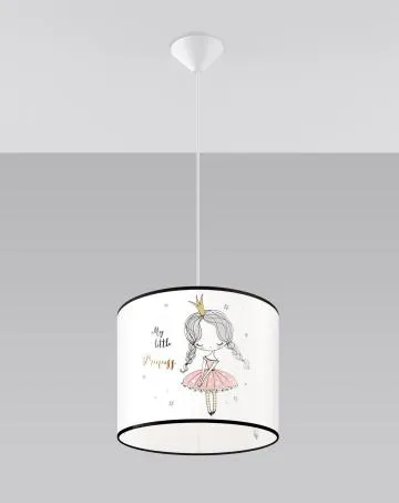 Lampa wisząca PRINCESS 30 biała