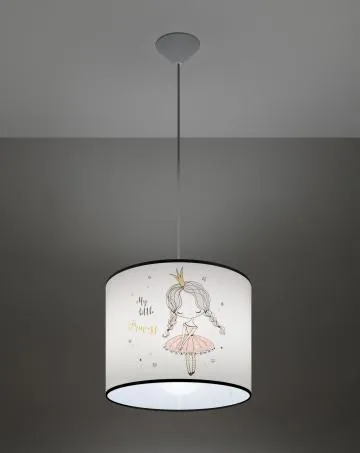 Lampa wisząca PRINCESS 30 biała