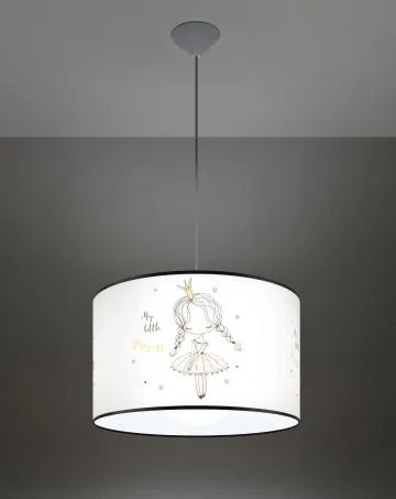 Lampa wisząca PRINCESS 40 biała