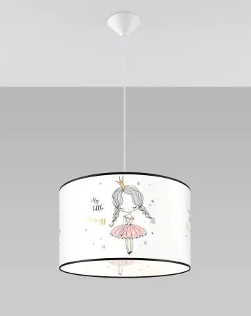 Lampa wisząca PRINCESS 40 biała