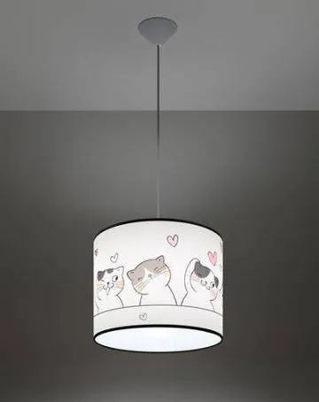Lampa wisząca CAT 30 biała