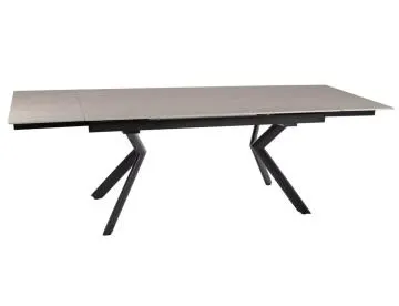 Stół rozkładany NORTON 160(240)x90 cm beżowy/ czarny