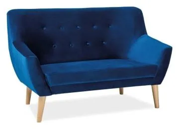 Sofa NORDIC 2 VELVET granatowa
