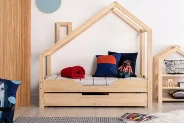 Łóżko dziecięce LUNA B 80x180 sosna
