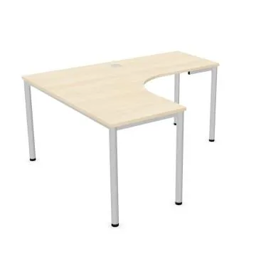 Biurko narożne EASY SPACE I-LEG LS 160x140cm akacjowe