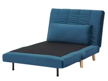 Fotel rozkładany BILLY VELVET niebieski
