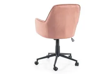 Fotel biurowy Q-886 VELVET antyczny róż