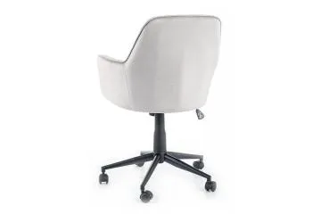 Fotel biurowy Q-886 VELVET jasnoszary